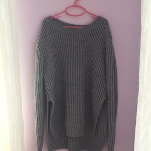 Knit scoop neck sweater